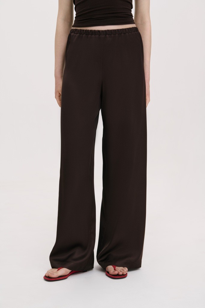 САТИНОВІ ШТАНИ ПРЯМОГО КРОЮ 1236-1 зображення 2